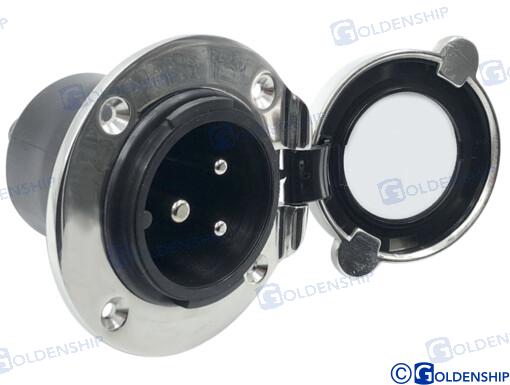 BASE SOCKET PORT INOX 16A GS11335