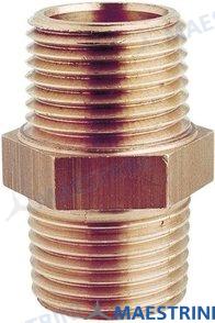 DOUBLE SCREW NIPPLE BRONZE 3/8" GS30633