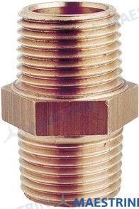 DOUBLE SCREW NIPPLE BRONZE 2 1/2" GS30640