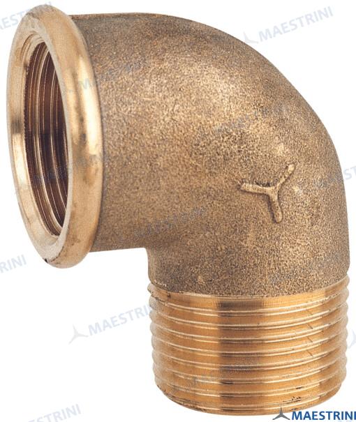 ELBOW 90º M.F.  1''1/4 BRASS CR GS30808