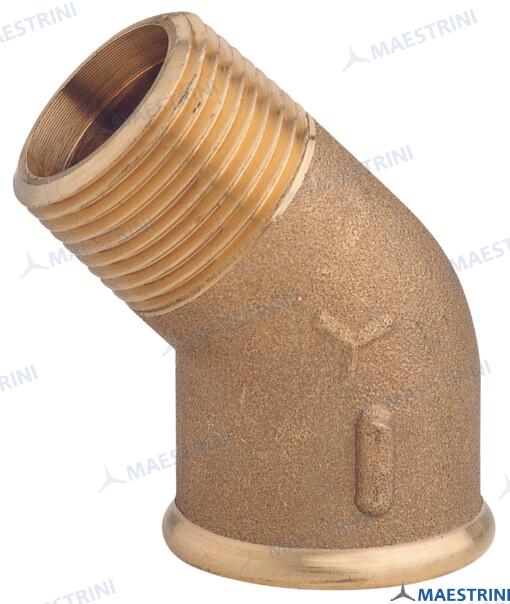 ELBOW 45° M.F.  1''1/4 BRASS CR GS30820