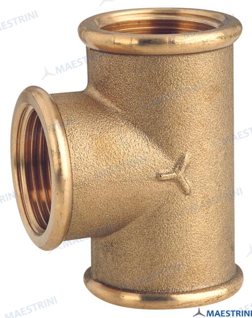 TEE 2'' F.F.F. BRASS CR GS30829
