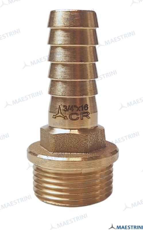 HOSE TAIL 3/4'' X 16 M. BRASS CR GS30836