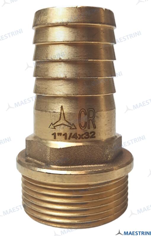 HOSE TAIL 1''1/4 X 32 M. BRASS CR GS30843