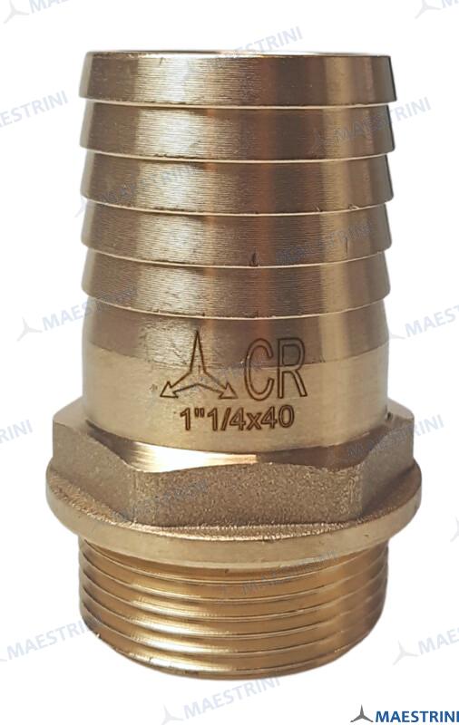 HOSE TAIL 1''1/4 X 40 M. BRASS CR GS30845