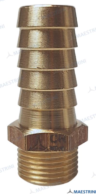 HOSE TAIL 3/8'' X 16 M. BRASS CR GS30860