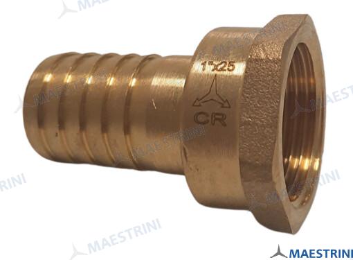 HOSE TAIL 1'' X 25 F. BRASS CR GS30869