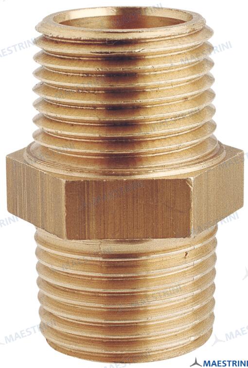 EQUAL NIPPLE 3/4'' M. BRASS CR GS30903