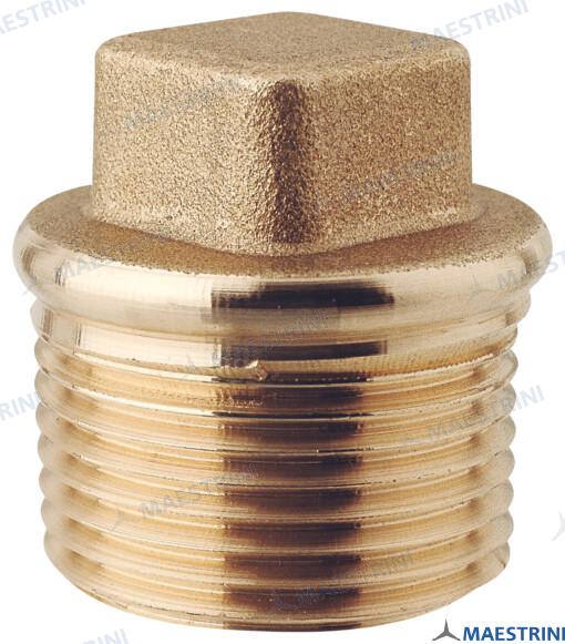 PLUG SQUARE HEAD 2''  M. BRASS CR GS30913