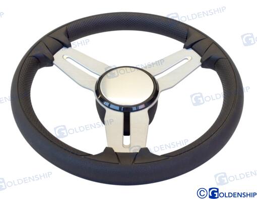 STEERING WHEEL MOD. 015A 350MM BLACK GS41280