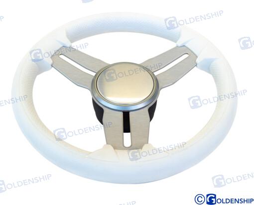 STEERING WHEEL MOD. 015A 350 MM WHITE GS41281