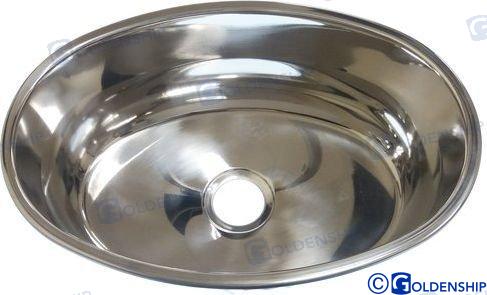 OVAL WASHBASIN 390x265 WITH SINK DRAIN GS50050