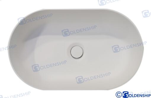 SINK SEMI-OVAL 450X260 MM GS50056
