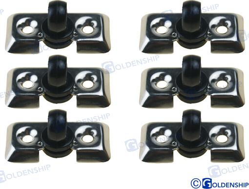 PACK OF 6 - FENDER HOOK XX. & PLASTIC GS62063