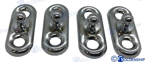 PACK OF 4 - FAST SNAP WITH 2 Screw PLATE GS72479