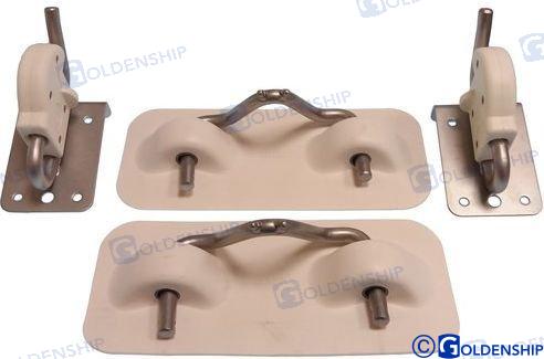 SNAP DAVITS for INFLATABLE BOATS GREY GS73125