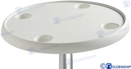 TABLE ROUND WHITE  610 MM GS73490