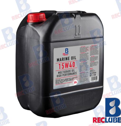 MARINE OIL 15W-40 MINERAL  20L REC15W4020L