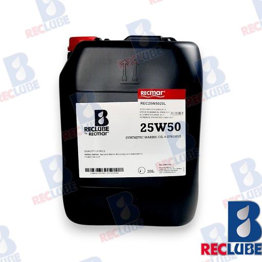 SYNTHETIC MARINE OIL 25W50 20 LT. REC25W5020L