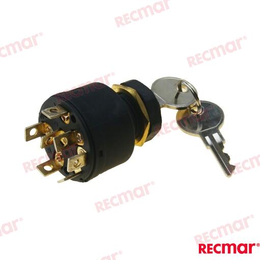 IGNITION STARTER SWITCH PLASTIC 7T-4POS REC41030