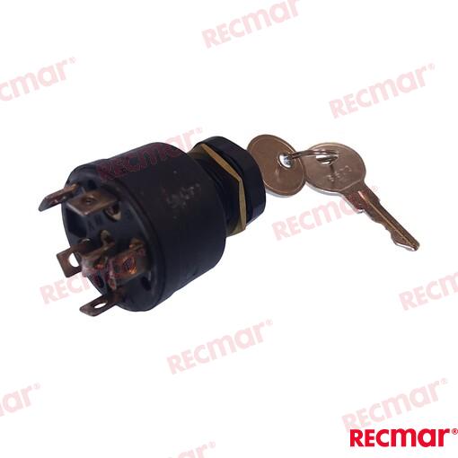 IGNITION STARTER SWITCH PLASTIC 6T-3POS REC41050