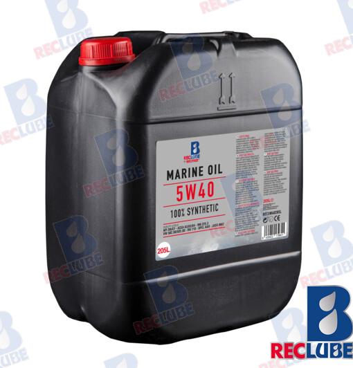 MARINE OIL 5W-40 100% SYNTETIC  205L REC5W40205L