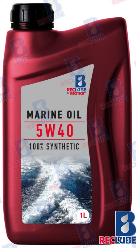 MARINE ENGINE OIL  100% SYNT. 5W40-1 X6 REC5W40U6