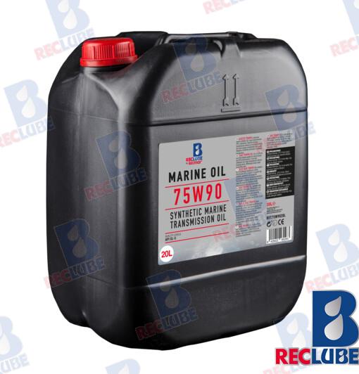 SYNTHETIC 75W90 MARINE OIL 20L REC75W9020L