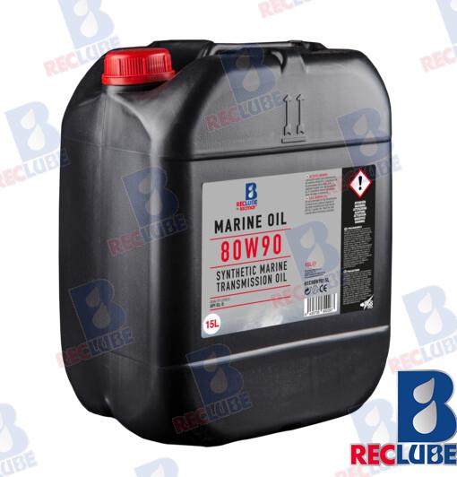 SYNTHETIC MARINE OIL 80W90 15L FOR TRANS REC80W9015L