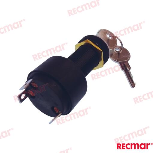 IGNITION STARTER SWITCH PLASTIC 3T-3POS REC856659