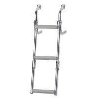 Σκάλα Αναδιπλούμενη για Στενό Καθρ., 2+1 σκαλ., Inox 316, 90⁰, Μ575xΠ215mm