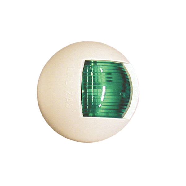 POWER 7 Φανός Πλευρικός, Πράσινος 112,5°, με άσπρο κέλυφος