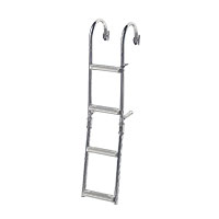 Σκάλα Αναδιπλούμενη για Στενό Καθρ., 2+2 σκαλ., Inox 316, 180⁰, Μ1050xΠ215mm