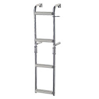 Σκάλα Αναδιπλούμενη για Στενό Καθρ., 2+2 σκαλ., Inox 316, 90⁰, Μ835xΠ215mm