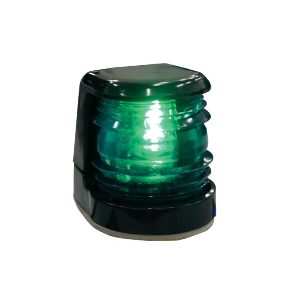 FAROS 7 Φανός Πλευρικός, Πράσινος 112,5°, Οριζόντιος, με μαύρο κέλυφος