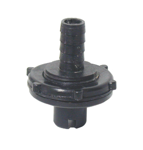 Απορροή Εξαγωγής Ø48mm για Σωλήνα 5/8'', Μαύρη