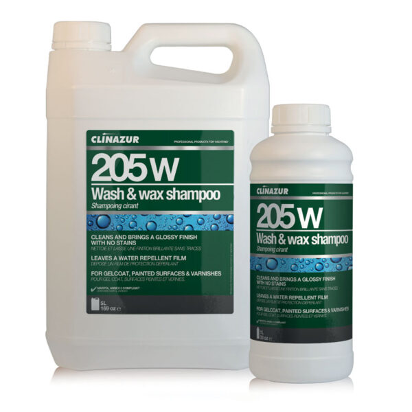 CLIN AZUR 205W Σαμπουάν Σκάφους Με Κερί, 5L