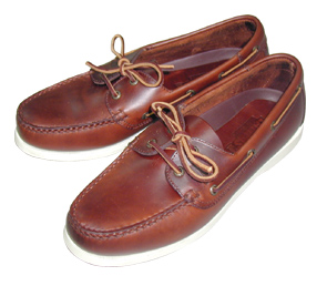 Deck shoes ''Skipper'' καφέ δέρμα/άσπρη σόλα No.46