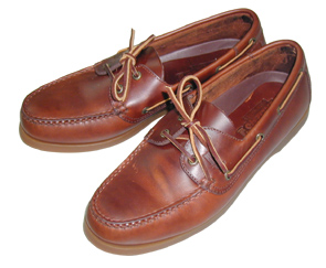 Deck shoes ''Skipper'' καφέ δέρμα/καφέ σόλα No.44