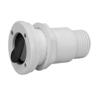 Απορροή Ø55mm με Ανεπ. Βαλβ. για Σωλ. Ø45mm, Λευκή