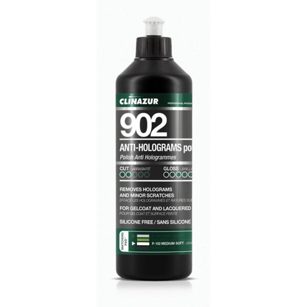 CLIN AZUR 902 Extra Fine Γυαλιστικό (Anti- holograms), 500ml