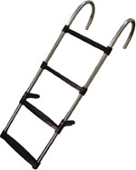 Σκάλα Inox 316, 4 σκαλιά, Μ1130xΠ350mm