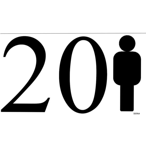 Τυπωμένη Διάφανη Ετικέτα για Τέντα - 20P 250x200mm