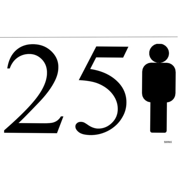Τυπωμένη Διάφανη Ετικέτα για Τέντα - 25P 250x200mm