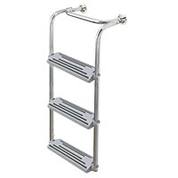 Σκάλα Πλώρης Αναδιπλούμενη, 3 σκαλιά, Inox 316, 90⁰-180⁰, Μ753xΠ325mm