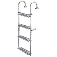Σκάλα Αναδιπλούμενη, 3+2 σκαλιά, Inox 316, 180⁰, Μ1300xΠ325mm