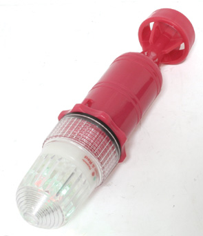 Φανός σήμανσης δικτυών και παραγαδιών με led και φωτοκύτταρο, άσπρο, 1 μπαταρία τύπου D, Torpedo 8