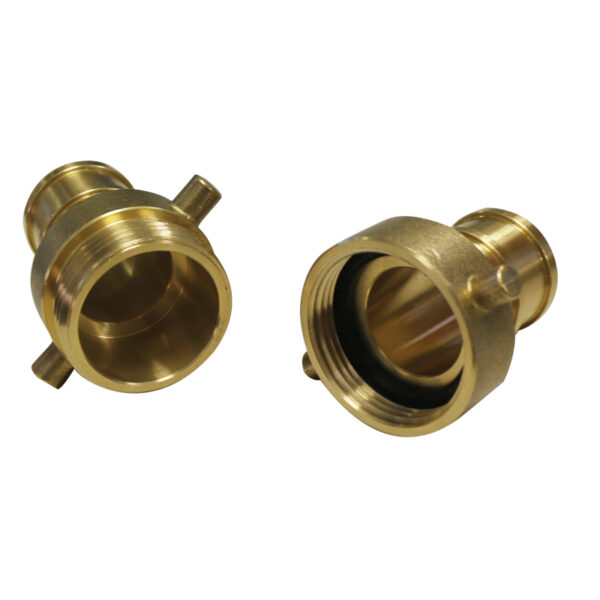 LALIZAS Ρακόρ Πυροσβεστικού Σωλήνα, NST Pin Lug 2'' Brass (Σετ)