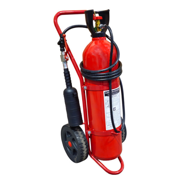 Πυροσβεστήρας Tροχήλατος,CO2, 20kg,με Σωλήνα,Χοάνη&Ακροφύσιο,SOLAS/MED(EN,FR,ES,PT)
