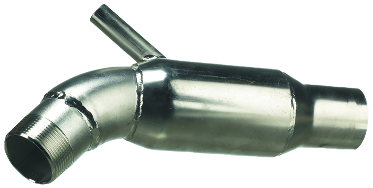 Exhaust bend Yanmar 2QM Stainless steel FRG16800